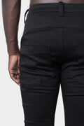 THOM KROM | AW23 - Slim fit scar stitch jeans, Black