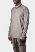 69 By Issac Sellam | Semi Raglan long sleeve turtleneck T-Shirt, Taupe
