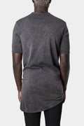 La Haine Inside Us | AW23 - Cold dyed curved hem cotton T-Shirt