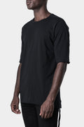 Semi Raglan Short sleeve T-Shirt, Black