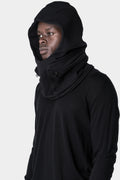 Oversized fleece pocketed hood scarf