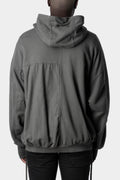 Andrea Ya'aqov | AW23/24 - Contrast patch zip up hood sweater, Military