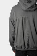 Andrea Ya'aqov | AW23/24 - Contrast patch zip up hood sweater, Military