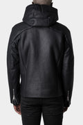 Andrea Ya'aqov | FW23/24 - Hooded shearling leather jacket