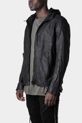 Daniele Basta | AW23 - Hooded wool lined leather bomber jacket