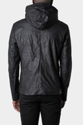 Daniele Basta | AW23 - Hooded wool lined leather bomber jacket