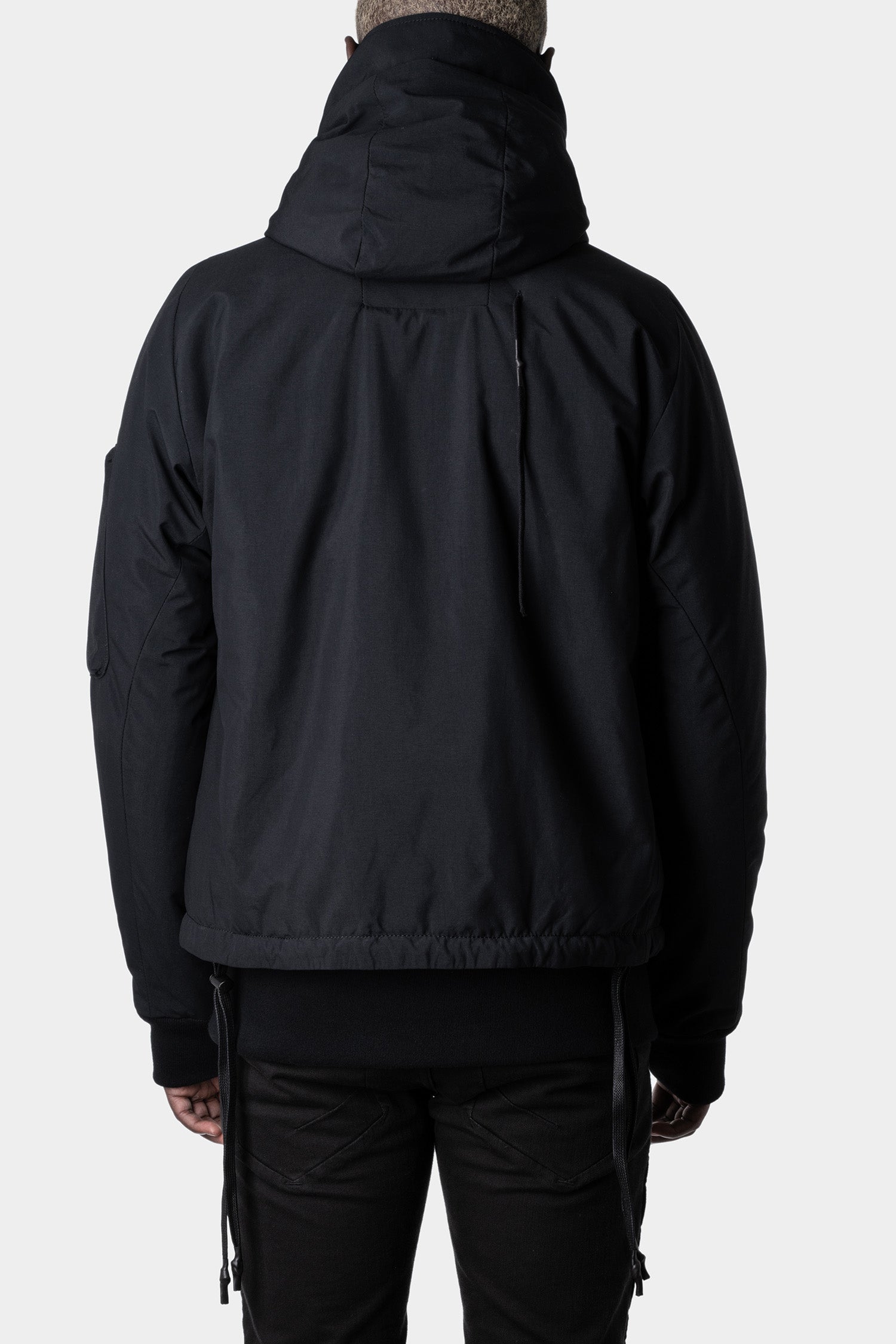 ジャケット・アウター 11 by boris bidjan saberi hooded coat Boris Bidjan Saberi HYBRID ZIPPER 2.1 FLAT STITCH SEAM TAPED Ninja