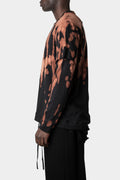 GALL | AW23 - Double layer long sleeve tee, Inversion black/Rust