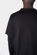 GALL | AW23 - Double layer long sleeve tee, Black