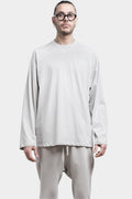 Thom/Krom | SS24 - Oversized cotton long sleeve tee, Silver