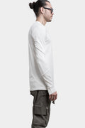 Thom/Krom | SS24 - Contrast long sleeve tee, White