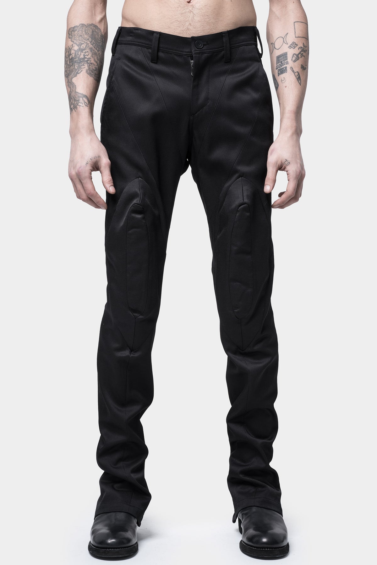 JULIUS_7 | AW23 - Shell Knee Skinny Wool Pants