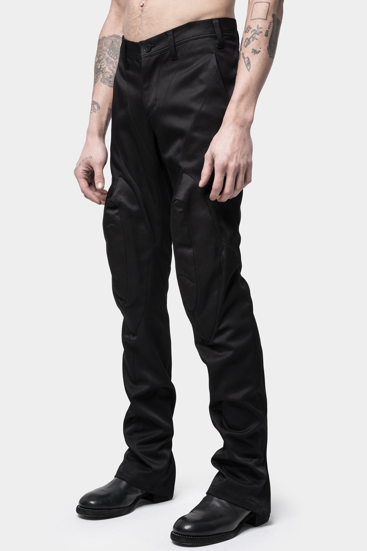 JULIUS_7 | AW23 - Shell Knee Skinny Wool Pants