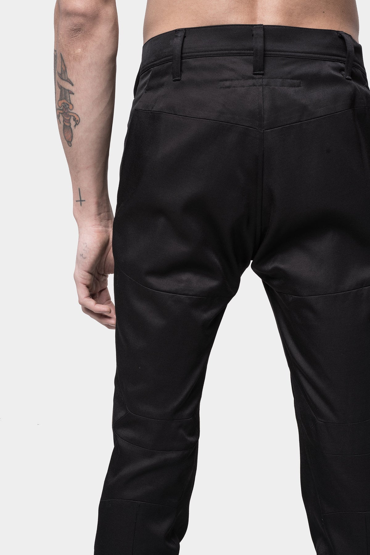 JULIUS_7 | AW23 - Shell Knee Skinny Wool Pants