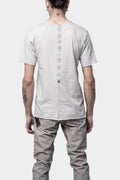 69 By Isaac Sellam | SS24 - Asymmetrical seam linen t-shirt, Alu