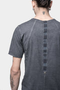 69 By Isaac Sellam | SS24 - Asymmetrical seam linen t-shirt, Petrole
