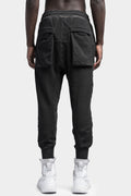 Thom/Krom | SS24 - Contrast cotton sweatpants, Black oil