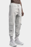 Thom/Krom | SS24 - Cargo pocket drawstring pants, Silver