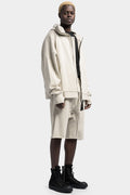 Thom/Krom | SS24 - Oversized hooded zip up sweater, Sand shell