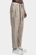 First Aid To The Injured | SS24 - Dama linen trousers, Oatmeal