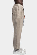 First Aid To The Injured | SS24 - Dama linen trousers, Oatmeal