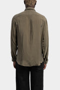 Never Enough | SS24 - Button Up Cupro Shirt, Khaki