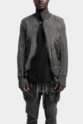 69 by Isaac Sellam | SS24 - High neck linen knit bomber jacket