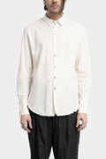 Cotton jacquard shirt, White