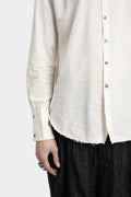 Cotton jacquard shirt, White