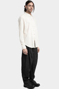 Cotton jacquard shirt, White