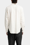 Cotton jacquard shirt, White