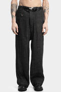 Wide leg linen blend pants