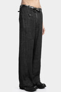 Wide leg linen blend pants