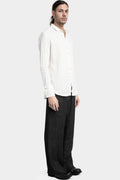 Classic collar linen shirt, White