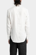 Classic collar linen shirt, White