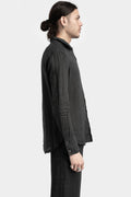 Classic collar linen shirt, Black