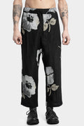 Cropped linen pants, Floral