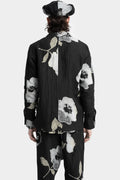 Double breasted linen shirt jacket, Floral