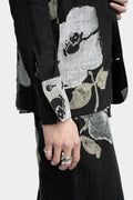 Double breasted linen shirt jacket, Floral