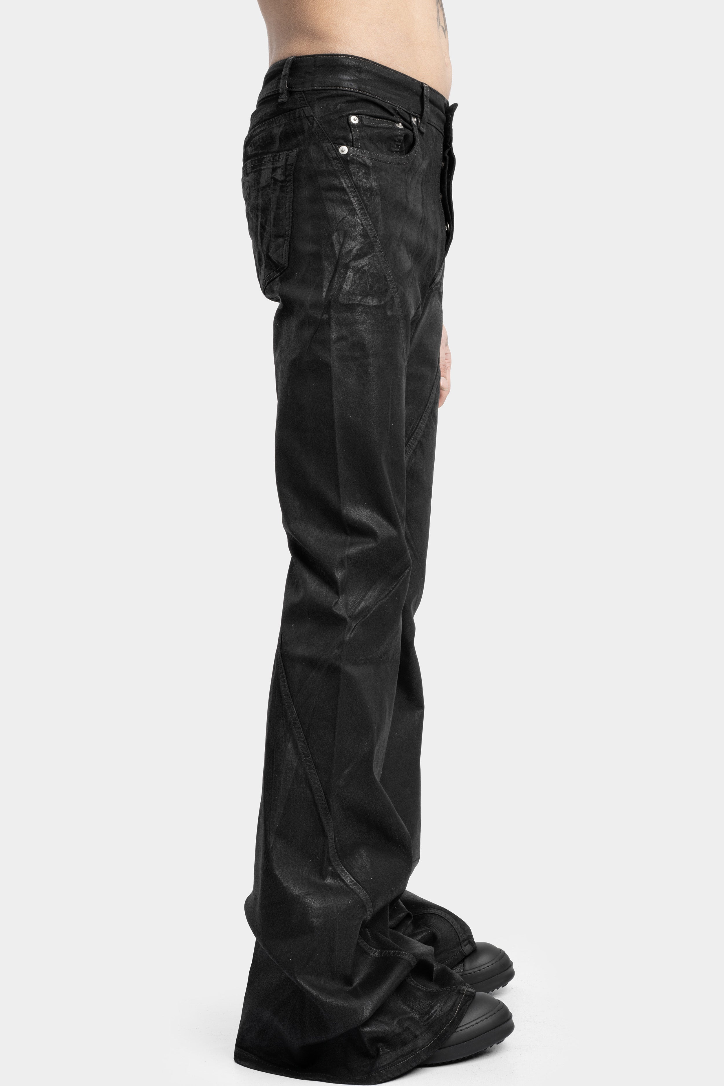 【BLACKUP】Dominic Semi Bootcut Long Slacks MADE] Dominic Low Waist Semi Bootcut Slacks - BLACKUP | 60