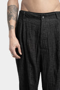 Pleated Curved Legs Pants