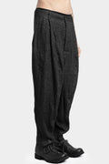 Pleated Curved Legs Pants