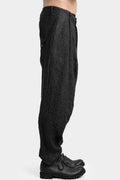 Pleated Curved Legs Pants