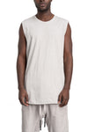 69 By Isaac Sellam | SS26 - Contrast cotton tank top, Alu BARDEUR

