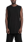 69 By Isaac Sellam | SS26 - Contrast cotton tank top, Black BARDEUR