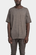 69 by Isaac Sellam | AW25  - Staple spine detail raglan t-shirt, Taupe ROYAL-T