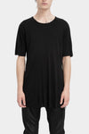 69 by Isaac Sellam | AW25 - Staple spine detail cashmere blend t-shirt, Black