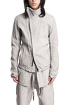 69 by Isaac Sellam | SS26 - Structured cotton high neck jacket, Alu ASYMETRIQUE