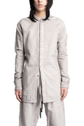 69 by Isaac Sellam | SS26 - Structured cotton mandarin collar shirt, Alu DANDY