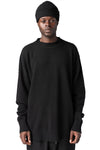 Andrea Ya'Aqov | AW26 - Destroyed knitted cashmere wool beanie, Black 26MMAG77